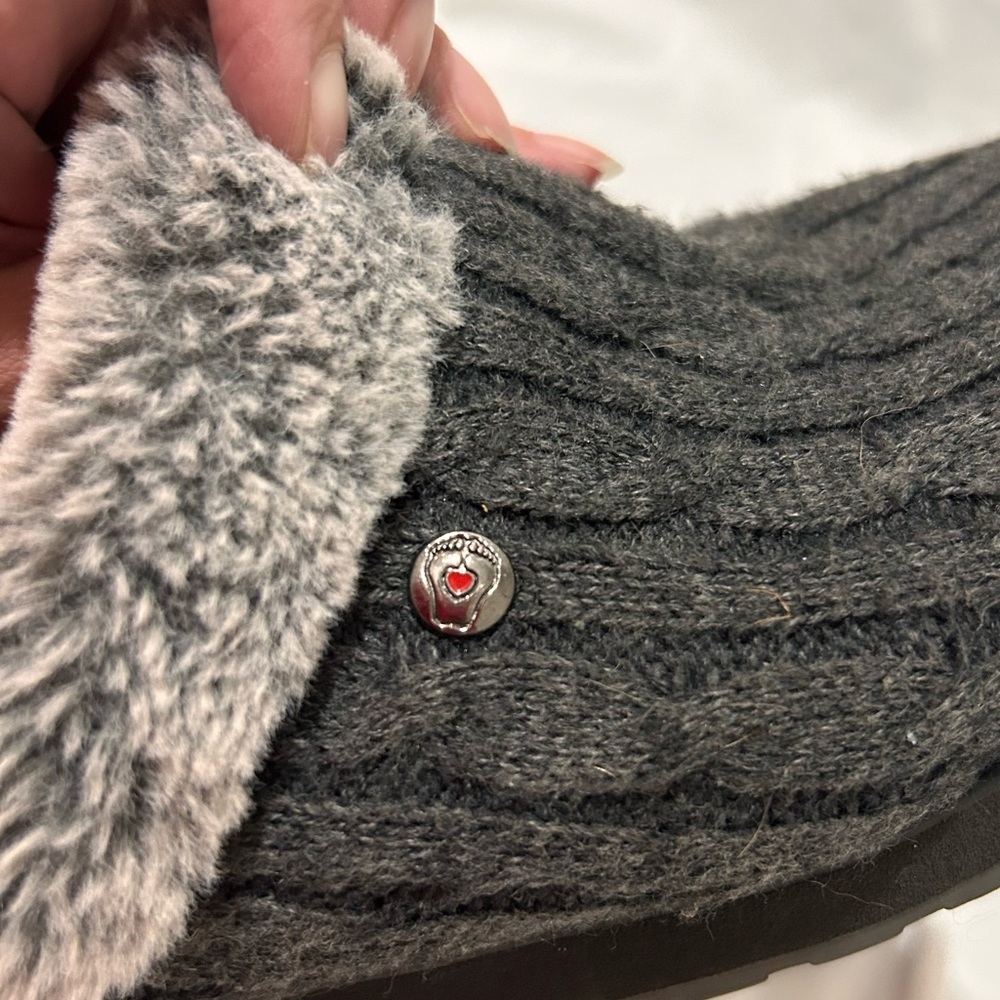 Skechers Gray cozy Loafers with Gray Lining - Picture 4 of 6